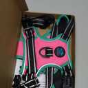 PHOEPET 2019 Upgraded No Pull Dog Harness, Reflective Adjustable Vest, with a Training Handle + 2 Metal Leash Hooks+ 3 Snap Buckles +4 Slide Buckles(L, Pink)