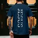 Christian Shirts for Men The Way The Truth The Life Faith T-Shirt Jesus Cross Casual Crew Neck Short Sleeve Tops