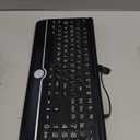 Large Print Backlit Computer Keyboard, 7-Color Backlit Keyboard with Wrist Rest, USB Plug-and-Play, Oversized Letters Keys Easy to See and Type, Wired Light Up Keyboards for Laptop, PC, Gaming