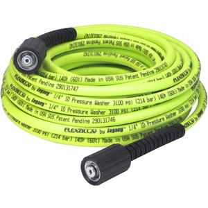 Flexzilla Pressure Washer Hose with M22 Fittings, 1/4 in. x 50 ft., ZillaGreen - HFZPW3450M-E