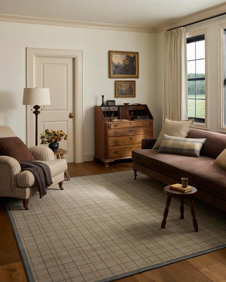 Loloi Chris Loves Julia Bobby Sage/Denim 2'-0" x 5'-0" Accent Rug