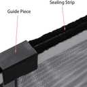 [MEASURE FIRST] FLYZZZ Window Screen, FIXED 19.68" HEIGHT, Fits Window Opening Width 28" to 52", Adjustable Sliding Screen Insert, Large, 2-Pack