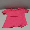 CRAZY GRID Women's Summer Tops Ruffle Short Sleeve 2026 Casual Knit Loose Fit T-Shirt S