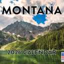 Montana Calendar 2026 Wall 12 Month Monthly MT Scenic Souvenirs Themed Gifts | American Made In The USA