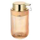 Glass Foam Soap Dispenser, Refillable Faming Dispenser with Gold Pump, Foam Hand Soap Dispenser for Bathroom Kitchen, Modern Home Bathroom Decor （Foam Type/Gold）