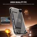 GLDRAM Carrying Case for Nintendo Switch 2 (2025), Portable Accessories Kit with Black Travel Storage Bag, Clear Protective Skin Cover, 6 Slots Game Card Holder, Screen Protector & 8 Thumb Grips