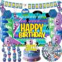 Video Game Themed Birthday Party Decorations 2026 Upgraded Supplies - Happy Birthday Banner Backdrop Balloons Hanging Swirls Cake Topper Cupcake Toppers Stickers - Decor Stuff Favor