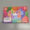 6 Pack Squishy Stress Balls Fidget Toys for Adults Kids, Sensory Stress Cube Anxiety Stress Relief Toy with Thick Substance, Slow Rising Calming Toys Stretchy for Classroom, Malt Sugar Ball