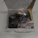 Adefol Cylinder Piston Kit for Stihl 026 MS260 Series Chainsaw, Nikasil 44.7mm Cylinder Kit + Piston + Gaskets + Oil Seals + Spark Plug + Decompression Valve Spare Parts Kit 16 in 1# 1121 020 1217