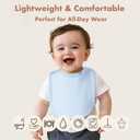 8-Pack Baby Drool Bibs, 100% Cotton, Ultra Soft & Absorbent for Newborns, Adjustable Snaps, Shower Gift (Pink)