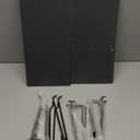 HUHOLE Black Pegboard Shelf 4 Pack, Only Fits 1/4 Pegboard, Heavy Duty Peg Board Shelving for Organization, Wooden Pegboard Shelves for Garage, Pegboard Accessories for Crafts Room, Office