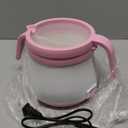 Party Desserts Candy and Chocolate Melting Pot with 2 Pots, Mini Electric Fondue Pot, Melts Candy Chocolate in a Couple of Minutes, Ideal for Cake Pops Cookies Cakes, 2.5 Cups, Pink