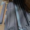 Outdoor Garbage Bin Storage Shed for 3 Trash Cans, Stainless Galvanized Steel Bin Shed with Lockable Doors, Metal Trash Can Hider for Garden Yard Lawn (Grey) (Gray)