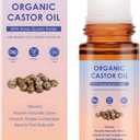 Organic Castor Oil Roll On,Castor Oil Rose Quartz Roller Ball,100% Castor Oil Organic Cold Pressed,On for Face, Neck & Under Eye Care, Smooth-Glide Massage Roller(1)
