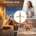 20 Minute Sauna Sand Timer, Heat Resistant Wooden Sauna Hourglass with Black Sand, Reloj De Arena,Black Sand Clock Hour Glass Timer