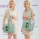 ZHMO Canvas Tote Bag for Women,Women's Bags Crossbody Bags Work Laptop Tote Bag Large Handbags Purse for Travel Nurse Teacher