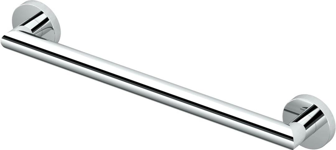 Gatco 962 Glam 18" L Grab Bar, Chrome/ADA Compliant Stainless Steel Safety Grab Bar for Bathroom
