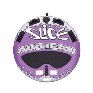 Airhead Slice Towable 2-4 Rider Models, Tube for Boating and Water Sports, Heavy Duty Full Nylon Cover with Zipper, EVA Foam Pads, and Patented Speed Safety Valve for Easy Inflating & Deflating