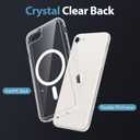 PinLiSheng Magnetic for iPhone SE 2022/2020 Case, iPhone 8/7 Case [Mil-Grade Drop Protection] [Compatible with Magsafe] Shockproof Slim Transparent Protective Phone Case, Clear