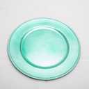 Richland Charger Plate Beaded Round 13" Aqua Blue Set of 12
