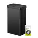 EKO 16 Gal Dual Compartment Motion Sensor Trash Can, Matte Black