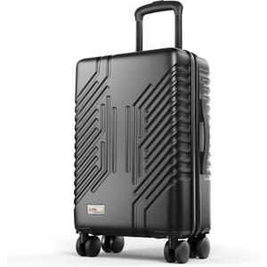 ALPHA CAMP Carry On Luggage 22x14x10 Airline Approved Hardshell | Lightweight Durable PC+ABS Luggage with Spinner Wheels,Travel Rolling Suitcase with Built-in TSA Lock,USB Port for Business, 20 inch