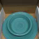 Fiesta Classic Rim 3-Piece Dinnerware Set  Durable Ceramic, Lead-Safe, Dishwasher/Microwave/Oven Safe  Made in USA Dinnerware - Turquoise