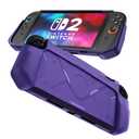 FIWWAT Protective Case for Nintendo Switch 2 (2025), Anti-Slip Ergonomic Grip Design, Soft Shock-Absorption & Anti-Scratch Cover for Switch 2 - Purple