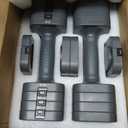 FEIERDUN 5-in-1 Adjustable Dumbbell Set of 2, 20LBS/ 10LBS Hand Weights for Women, 1s-Adjust Dual-Stable Dumbbell Set for Women Home Gym & Outdoor (10LBS Pair (20LBS Total))
