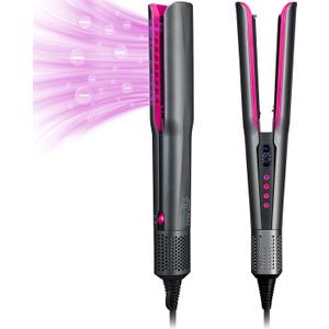 Hair Straightener  2 in 1 Wet to Dry Air Straightener with High-Speed Ionic Airflow, Straightens Using air, No Heat Damage, Smart Temperature Control for Medium to Long Hair (35-75cm) (Gray)