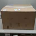 Amazon Basics Hard-Sided Dog and Cat Kennel Single-Door Travel Pet Carrier with Metal Wire Ventilation, 23.6" L x 15.7" W x 13.0" H, Beige