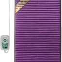 PHYMAT Far Infrared Amethyst Heating Pad (70"x31")- 5 Color Natural Crystal Heating Mat - Amethyst Full Body Infrared Mat - Bio Amethyst Mat with Auto Shut Off - Overheat Protection,Smart Control