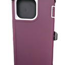 CONWOE Magnetic for iPhone 15 Pro Max Case,with Belt Clip,[Compatible with Magsafe] W/Tempered Glass Screen Protector,Anti-Drop,Shockproof,Heavy Duty Protection (Wine red)