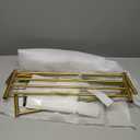 KOKOSIRI 3 Tier Bath Towel Rack 24 Inch Wall Mounted Rack with Towel Bars Towel Shelf with Single Towel Bar Bathroom Ladder Brushed Gold B5003BG
