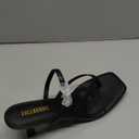 Women's Kitten Heels Sandals Square Open Toe Flip Flop Heels 1.8-2 Inch Heeled Sandals for Women Size 8.5