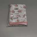 Pink Floral Rose Print Cloth Napkins 100% Cotton, 18" X 18" Dinner Napkins Cloth Set, Washable Napkins for Home, Kitchen, Dinner, Party, Wedding, Cocktail, Set of 6