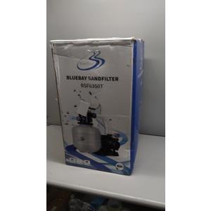 2025 UpgradeBlueBay 15" Sand Filter Pump with Timer 1/2HP / 2250GPH for Above Ground Pools up to 10000 Gallon, 7-Way Valve, Easy Installation, Gray