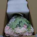 Peonies Artificial Flowers in Vase, Fake Hydrangea Silk Peony Flower Bouquet with Vase Faux Flowers Arrangement Decor Home Table Dining Room (Pink)