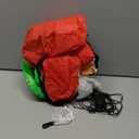 4FT Christmas Inflatable Santa Claus Outdoor Decorations Built-in Bright LEDs, Xmas Santa Carrying Present Sack, for Window Wall Roof Yard Garden Lawn Home Party