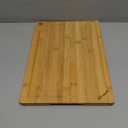 Hiware Bamboo Cutting Board for Kitchen, Heavy Duty Wood Cutting Board with Juice Groove, 100% Organic Bamboo, Pre Oiled, 15" x 10" (Natural)