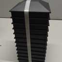 Goovilla 4x4 Post Caps Black(Actual 3.5" x 3.5"), 24 Pack Fence Post Caps with 48 Screws and Easy Installation, Sturdy Waterproof Plastic Deck Post Caps with Frosted Finishing Touch, Protect Wood Post