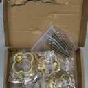 8 Pack Cupboard Knobs Cabinet Knobs Drawer knobs, Zinc Alloy Gold Knobs for Dresser, Cupboard Knobs for Kitchen, Bathroom