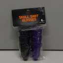 Skull Shot Glasses. Purple & Black. 6ct