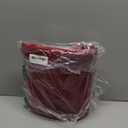 Smiry Memory Foam Toilet Rugs U-Shaped 20x20, Extra Soft Absorbent Non-Slip Contour Bathroom Rugs, Machine Washable Bath Mats for Toilet, Burgundy