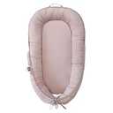 CooCooBaby Infant Lounger, Baby Nest Cover for Baby Girls & Boys, Newborn Essentials for Baby 0-12 Months, 100% Cotton Breathable, Co Sleeper for Baby in Bed (Cotton, Lavender Blush)
