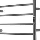 Heated Towel Racks for Bathroom, Wall Mounted Electric Towel Warmer Racks with Timer & Temperature Control, 4 Bar Stainless Steel Towel Heater for Bathroom,Plug-in,Gunmetal Grey