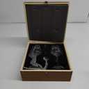 AW BRIDAL Mr and Mrs Wine Glasses Wedding Gifts for Couples 2025, Engagement Gift for Newlyweds, Bridal Shower and Bachelorette Gifts for Bride, Wine Opener Stopper and Engraved Wooden Keepsake Box