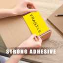 3 x 5 Inch 250Pcs Rectangle Color Coding Stickers,Strong Adhesion Easy to Write Label for Moving,Box Organization,Inventory,Business,Yellow