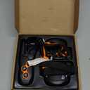 Dog Training Collar, IPX7 Waterproof Dog Shock Collar with Remote Range 1300ft, 3 Training Modes, Beep, Static, Vibration, Rechargeable Electric Training Collar for Small Medium Large Dogs (Orange and Black)