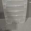 IRIS USA 19 QT Plastic Storage Box with Lid and Latches - 6 Pack - BPA-Free, See-Through Organizing Solution, Durable Nestable Stackable Containers, Secure Pull Handle - Clear